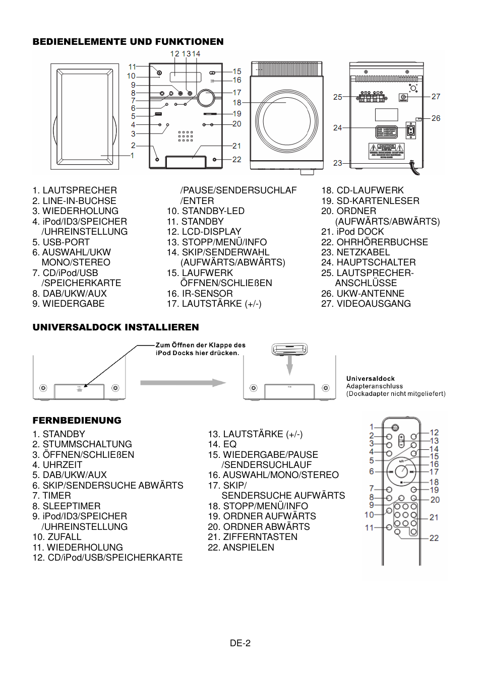 Lenco MCi-220 User Manual | Page 12 / 60