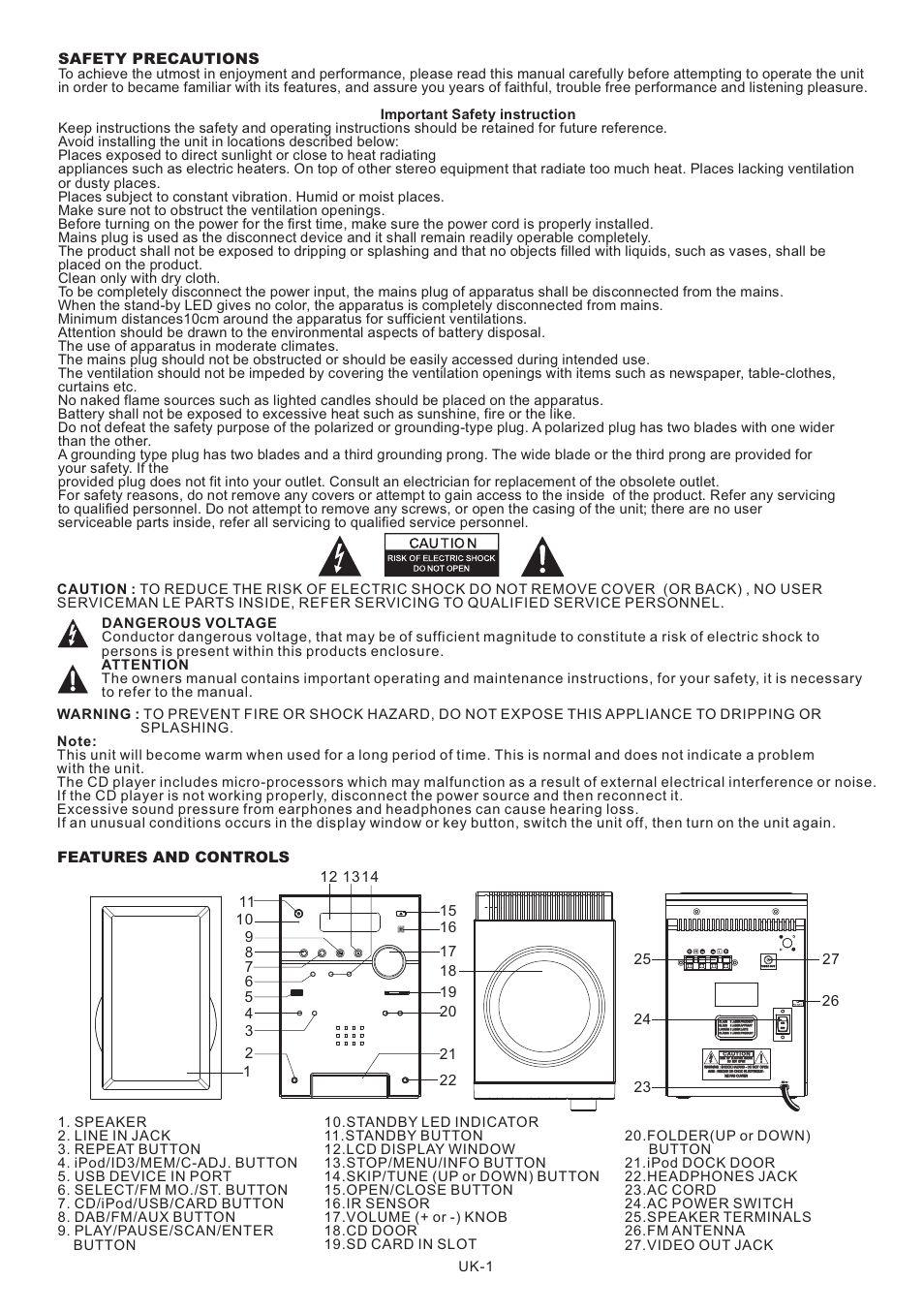 頁面 2 | Lenco MCi-220 User Manual | Page 2 / 60