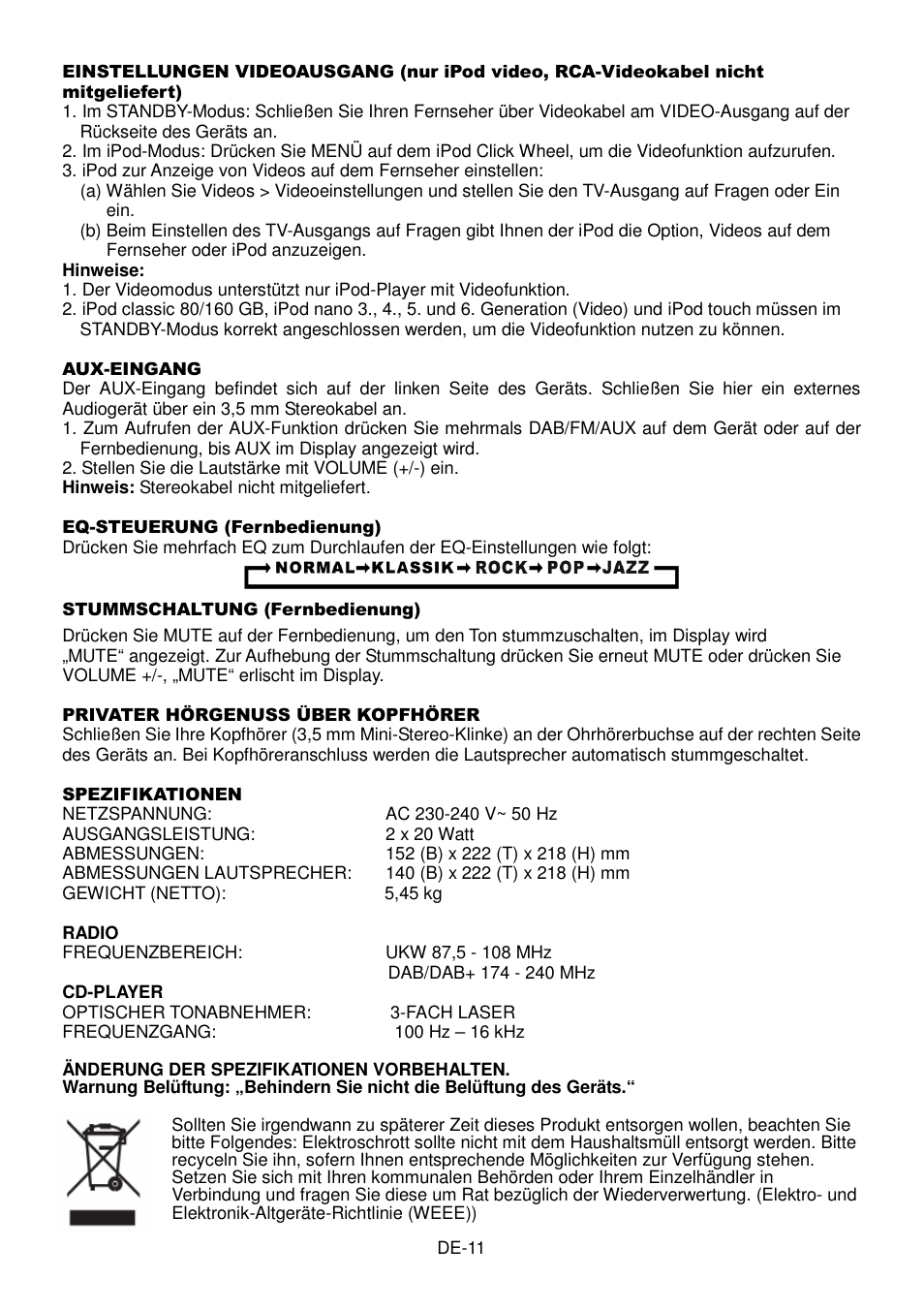 Lenco MCi-220 User Manual | Page 21 / 60
