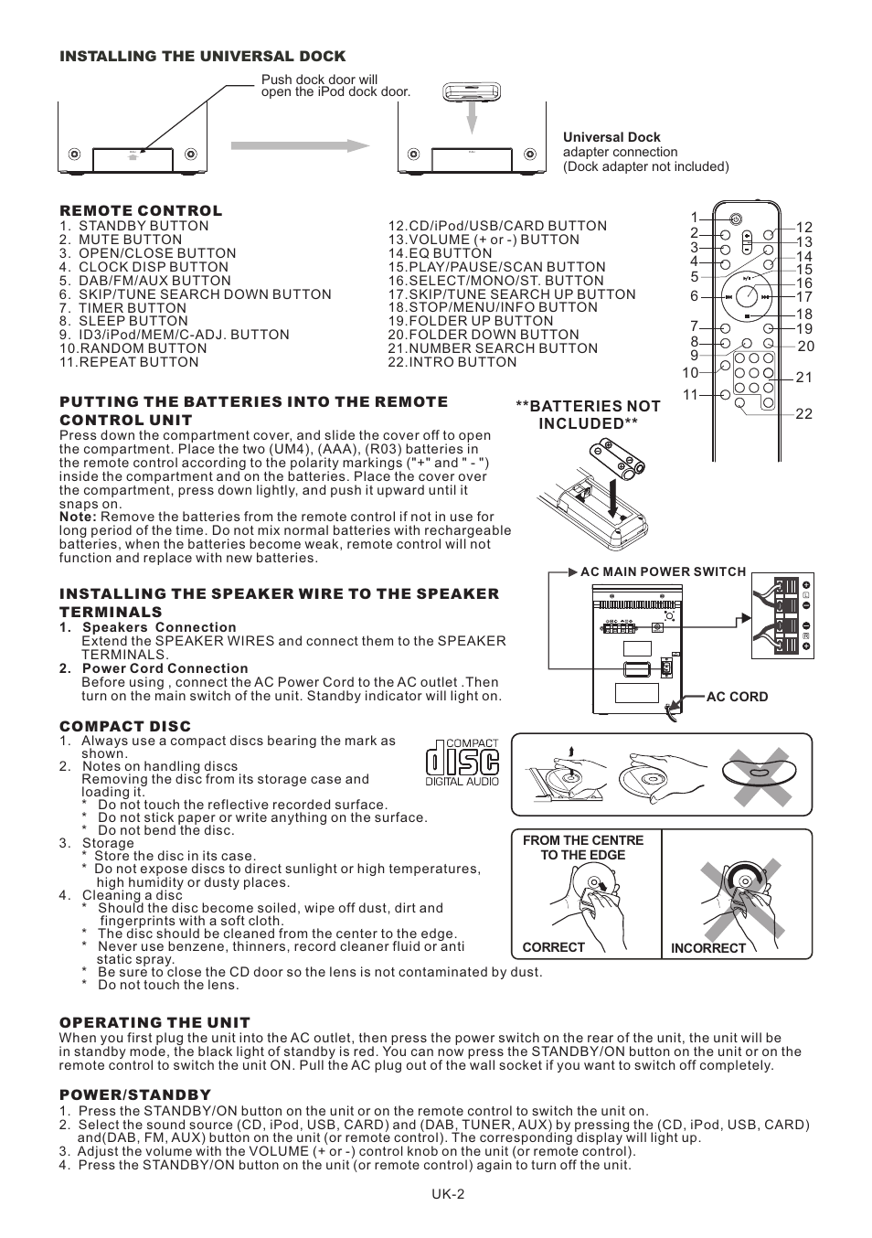 頁面 3 | Lenco MCi-220 User Manual | Page 3 / 60