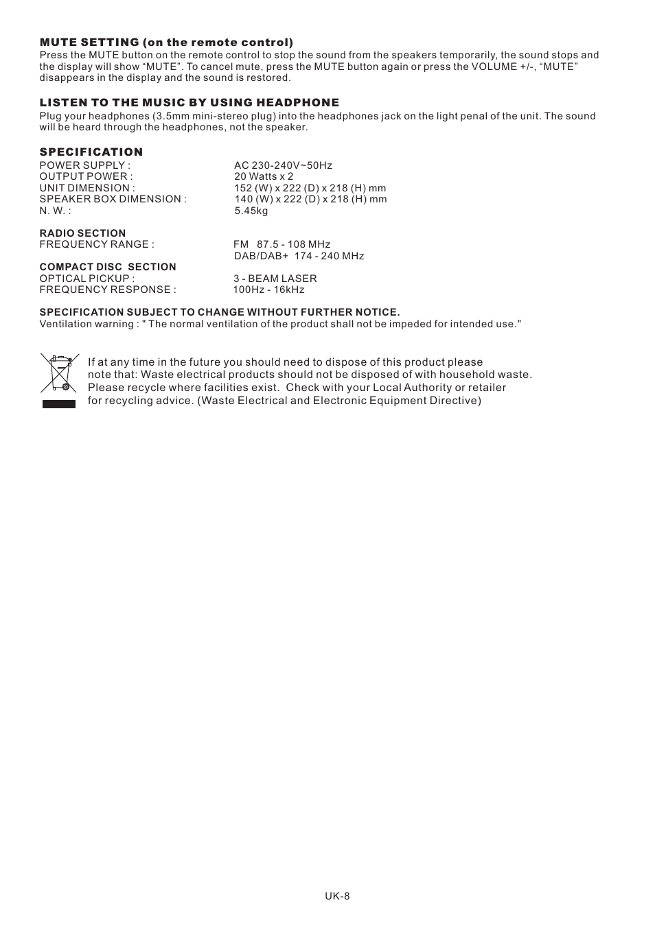 頁面 9 | Lenco MCi-220 User Manual | Page 9 / 60