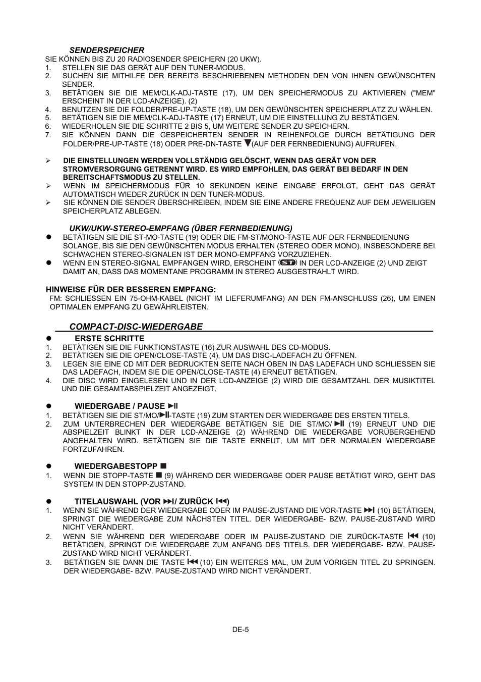 Lenco MCI-400 User Manual | Page 16 / 59