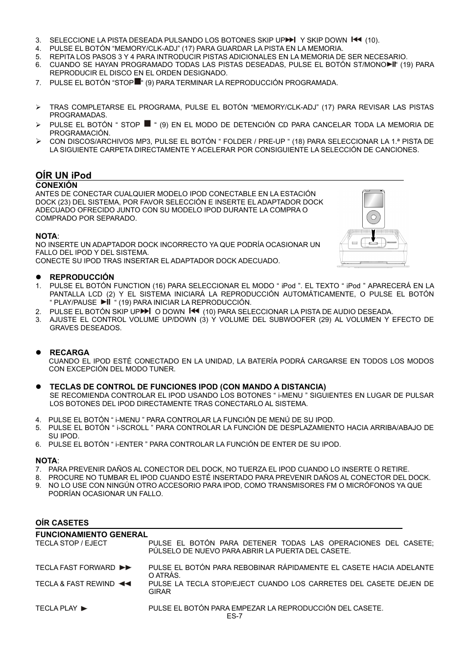 Oír un ipod | Lenco MCI-400 User Manual | Page 55 / 59