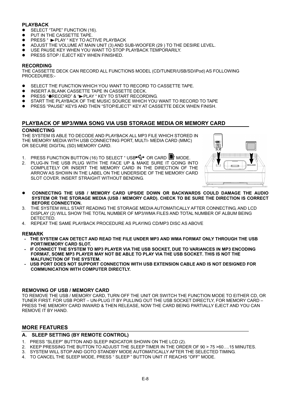 Lenco MCI-400 User Manual | Page 8 / 59
