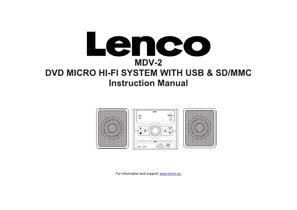 Lenco MDV-2 User Manual | 17 pages