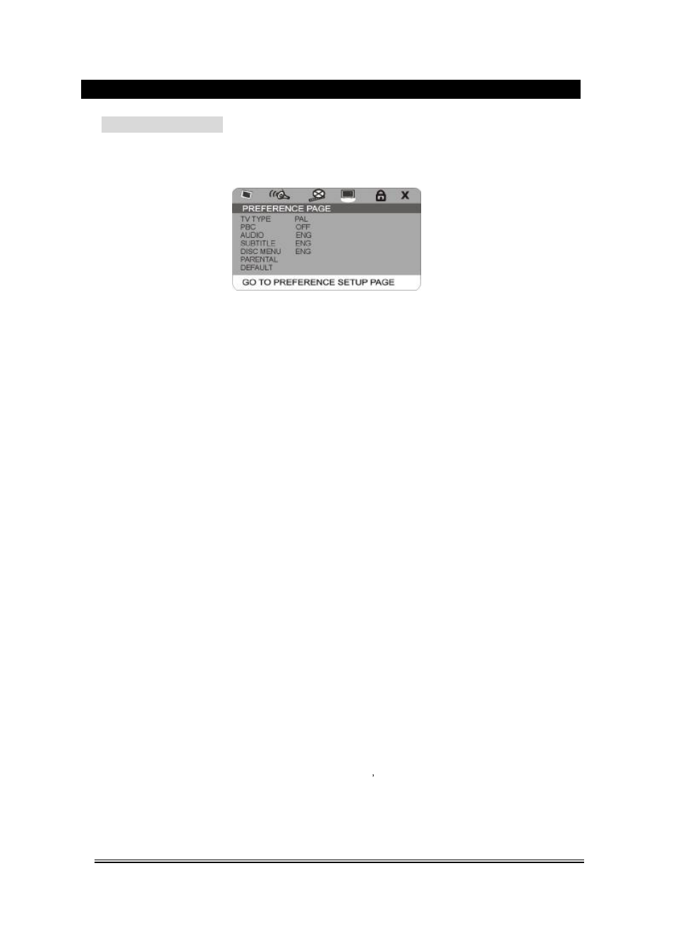Dvd menu setup | Lenco MDV-24 User Manual | Page 21 / 24