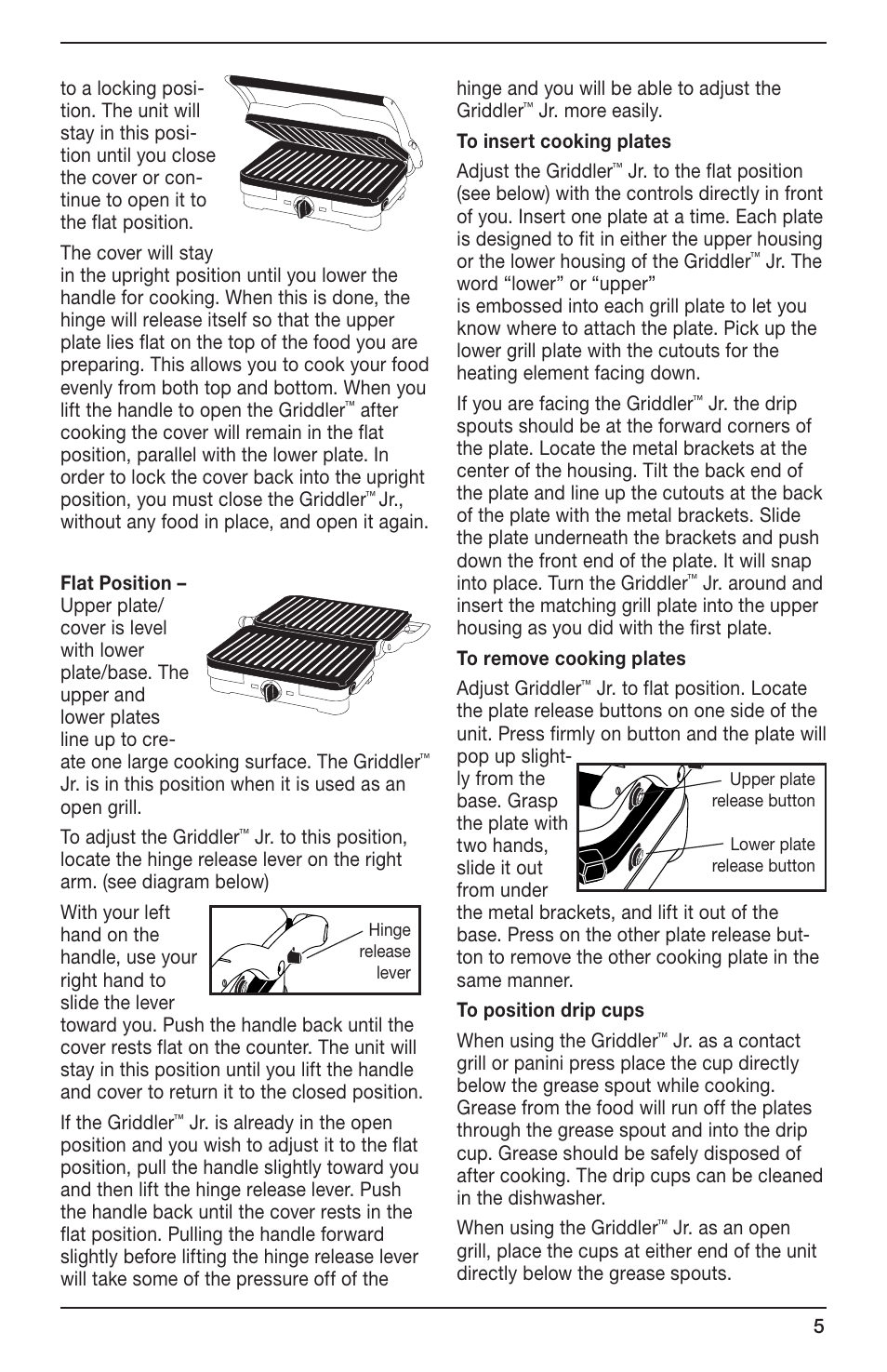 Cuisinart GR-3 User Manual | Page 5 / 10