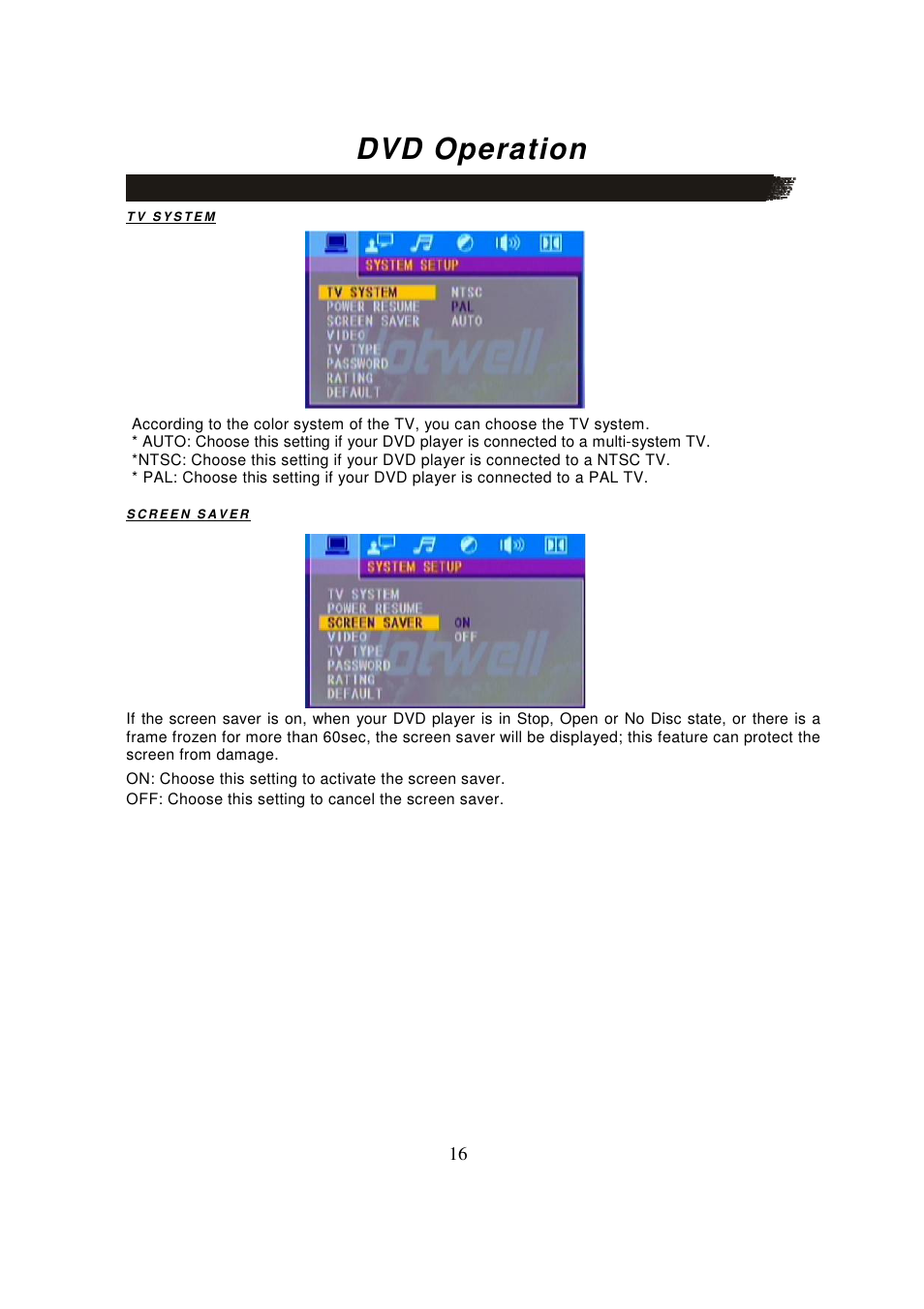 Dvd operation | Lenco MDV-8 User Manual | Page 18 / 27