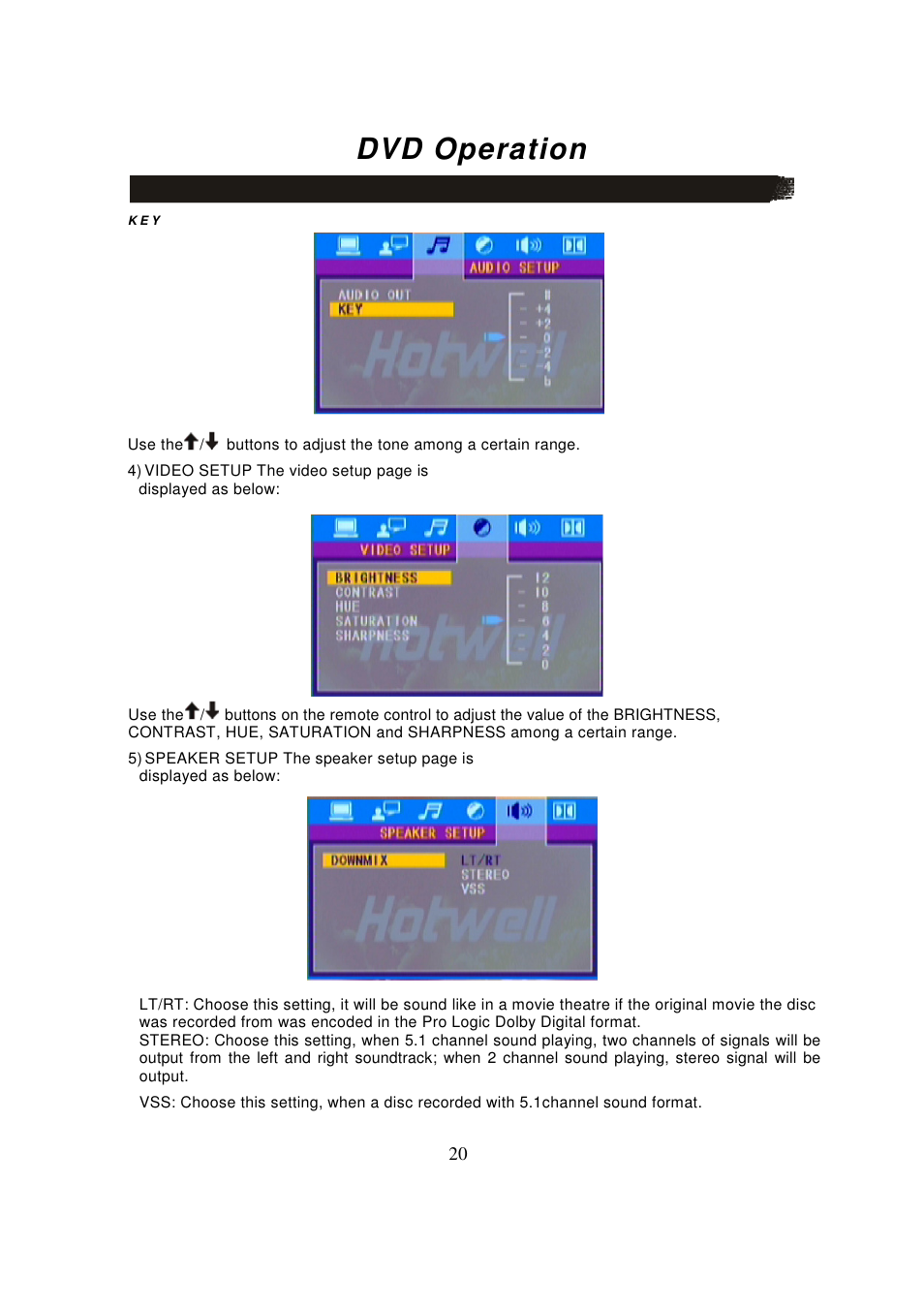 Dvd operation | Lenco MDV-8 User Manual | Page 22 / 27
