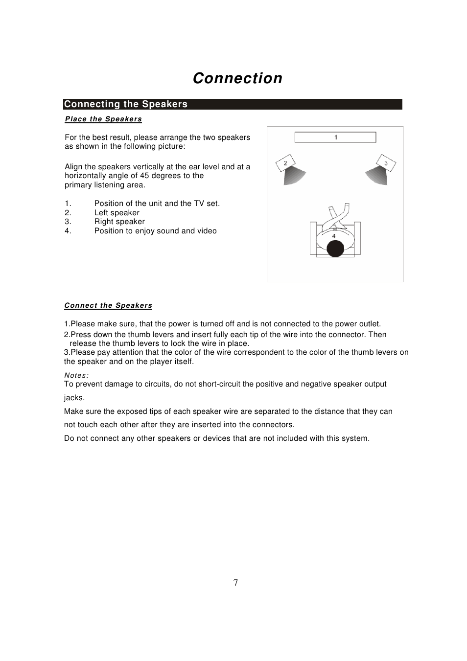 Connection | Lenco MDV-8 User Manual | Page 9 / 27