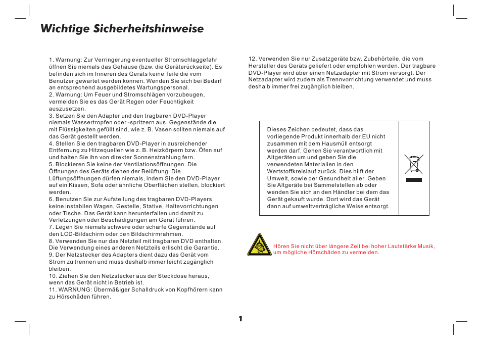 Wichtige sicherheitshinweise | Lenco MES-4031 User Manual | Page 13 / 55