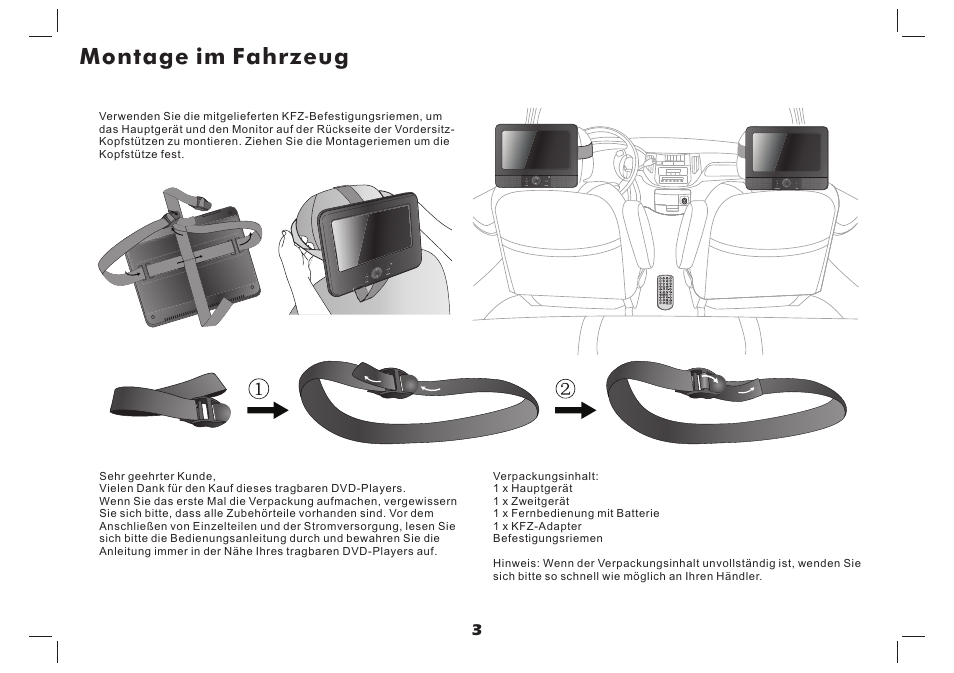 Montage im fahrzeug | Lenco MES-4031 User Manual | Page 15 / 55