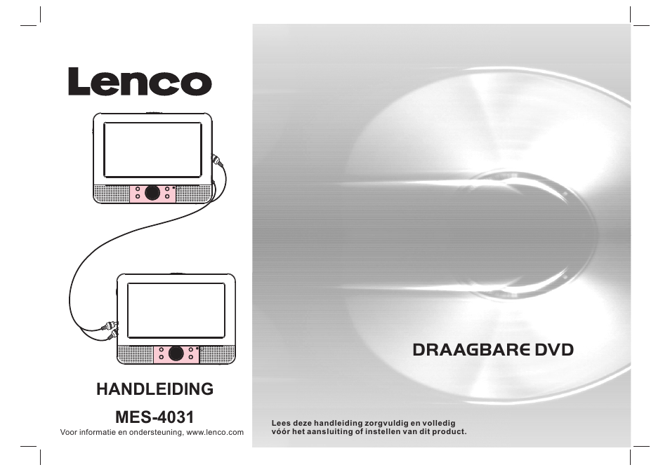 1312939 pdvd-16309p2 netherlands manual, Draagbare dvd, Handleiding mes-4031 | Lenco MES-4031 User Manual | Page 23 / 55