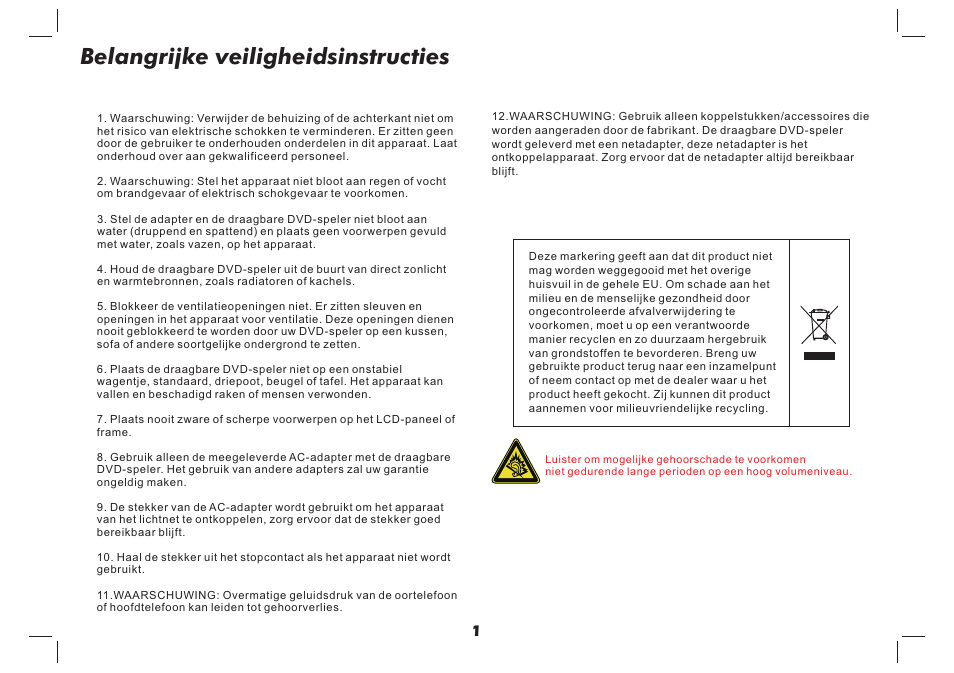 Belangrijke veiligheidsinstructies | Lenco MES-4031 User Manual | Page 24 / 55