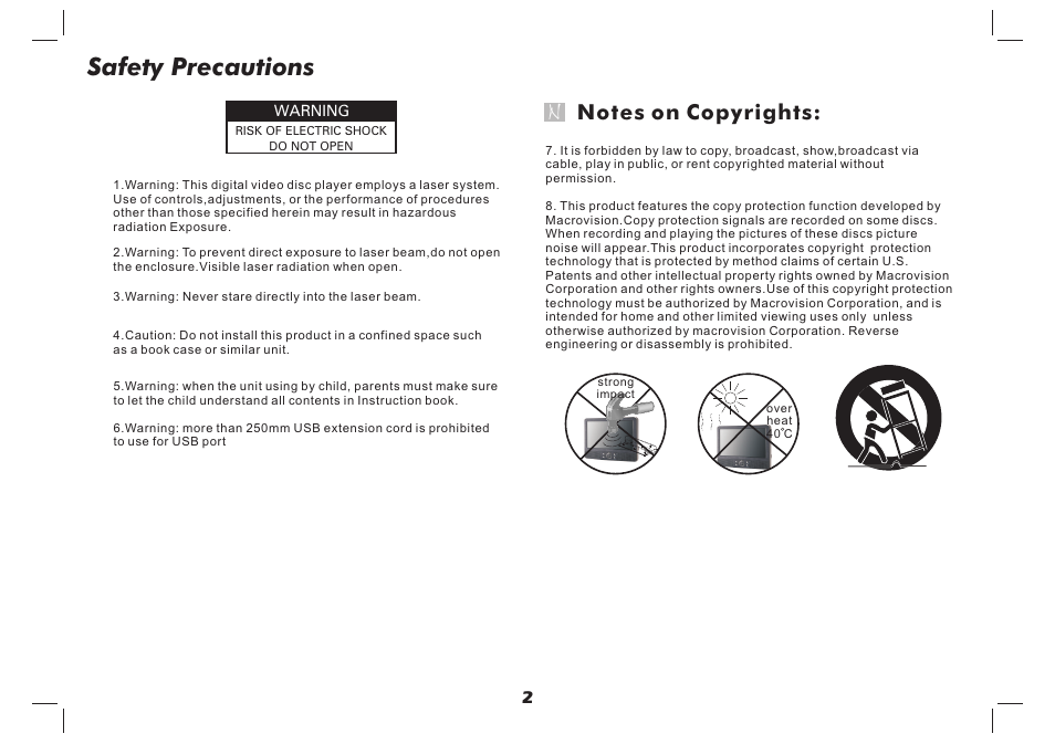 Safety precautions | Lenco MES-4031 User Manual | Page 3 / 55