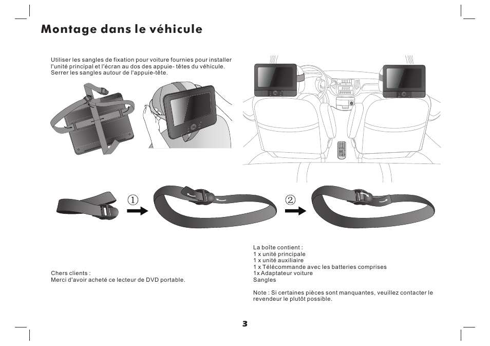 Montage dans le véhicule | Lenco MES-4031 User Manual | Page 37 / 55