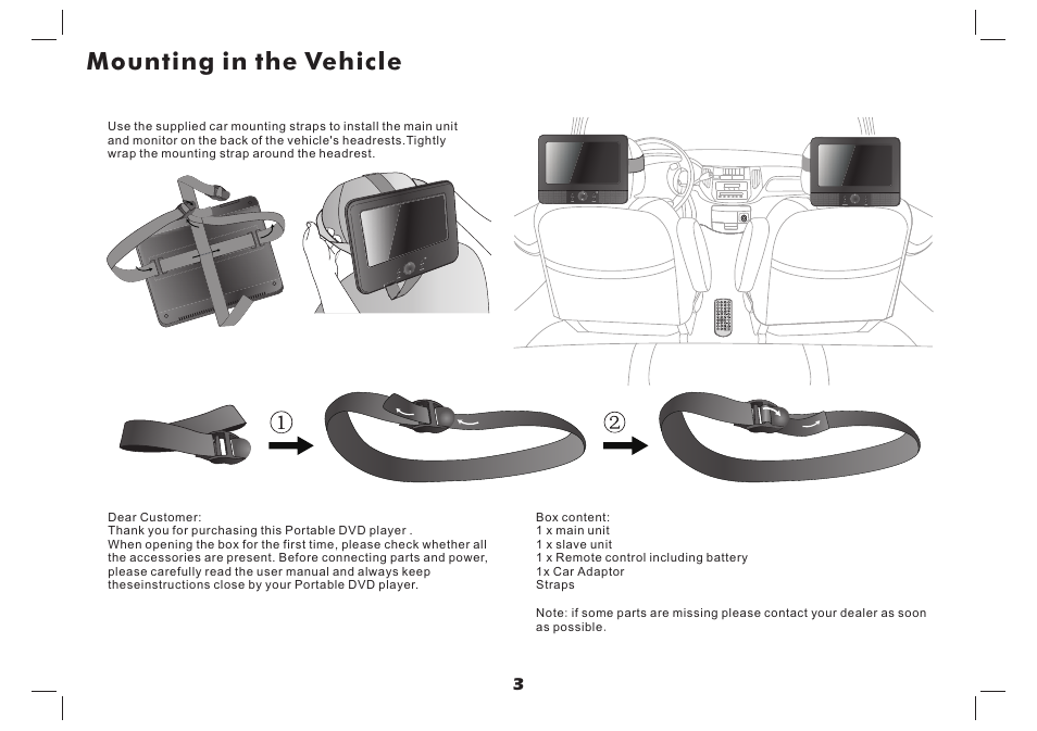 Mounting in the vehicle | Lenco MES-4031 User Manual | Page 4 / 55