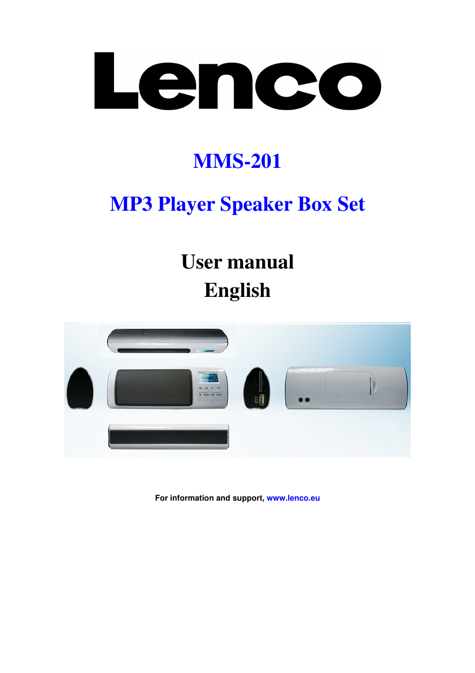 Lenco MMS-201 User Manual | 15 pages