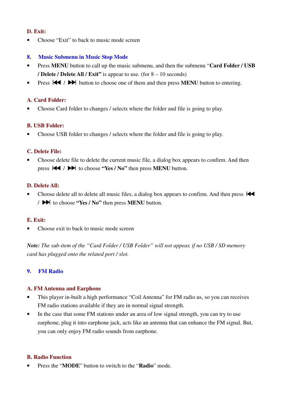 Lenco MMS-201 User Manual | Page 10 / 15