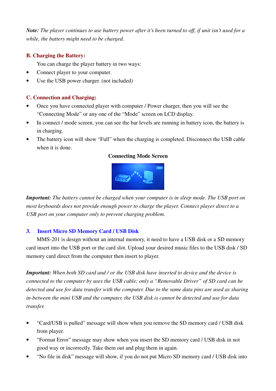 Lenco MMS-201 User Manual | Page 3 / 15