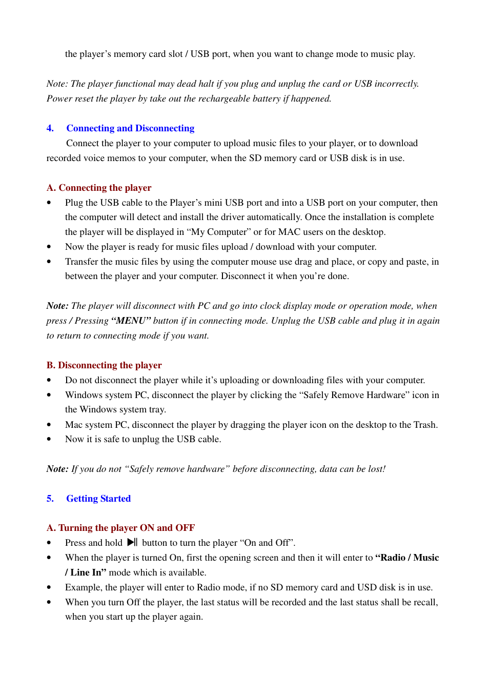 Lenco MMS-201 User Manual | Page 4 / 15