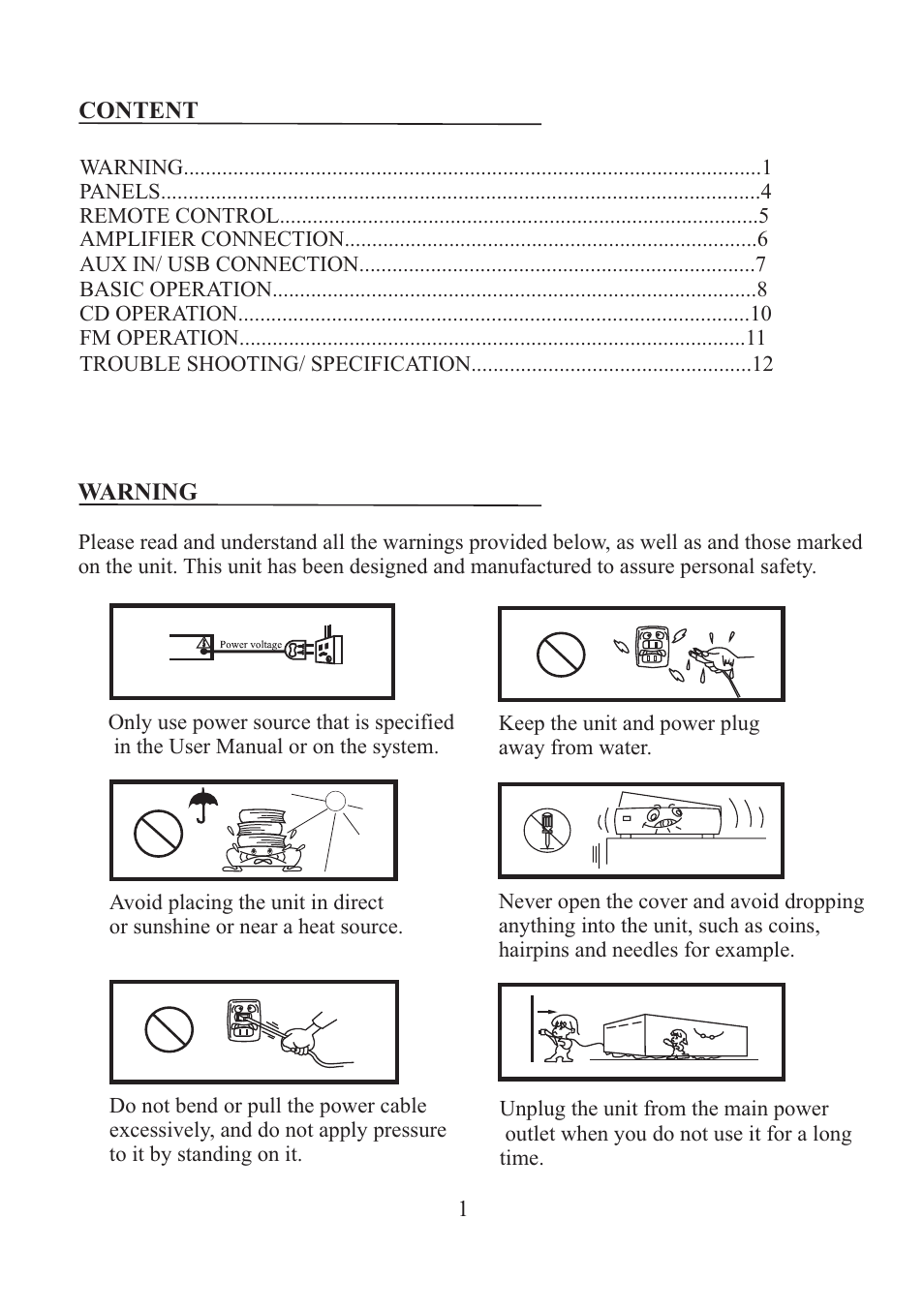 Lenco MN-002 User Manual | Page 2 / 15