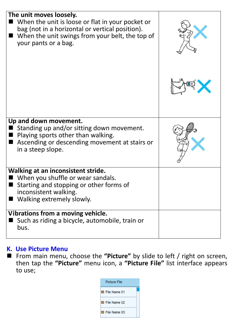 Lenco MP3 Sportwatch-100 User Manual | Page 18 / 26