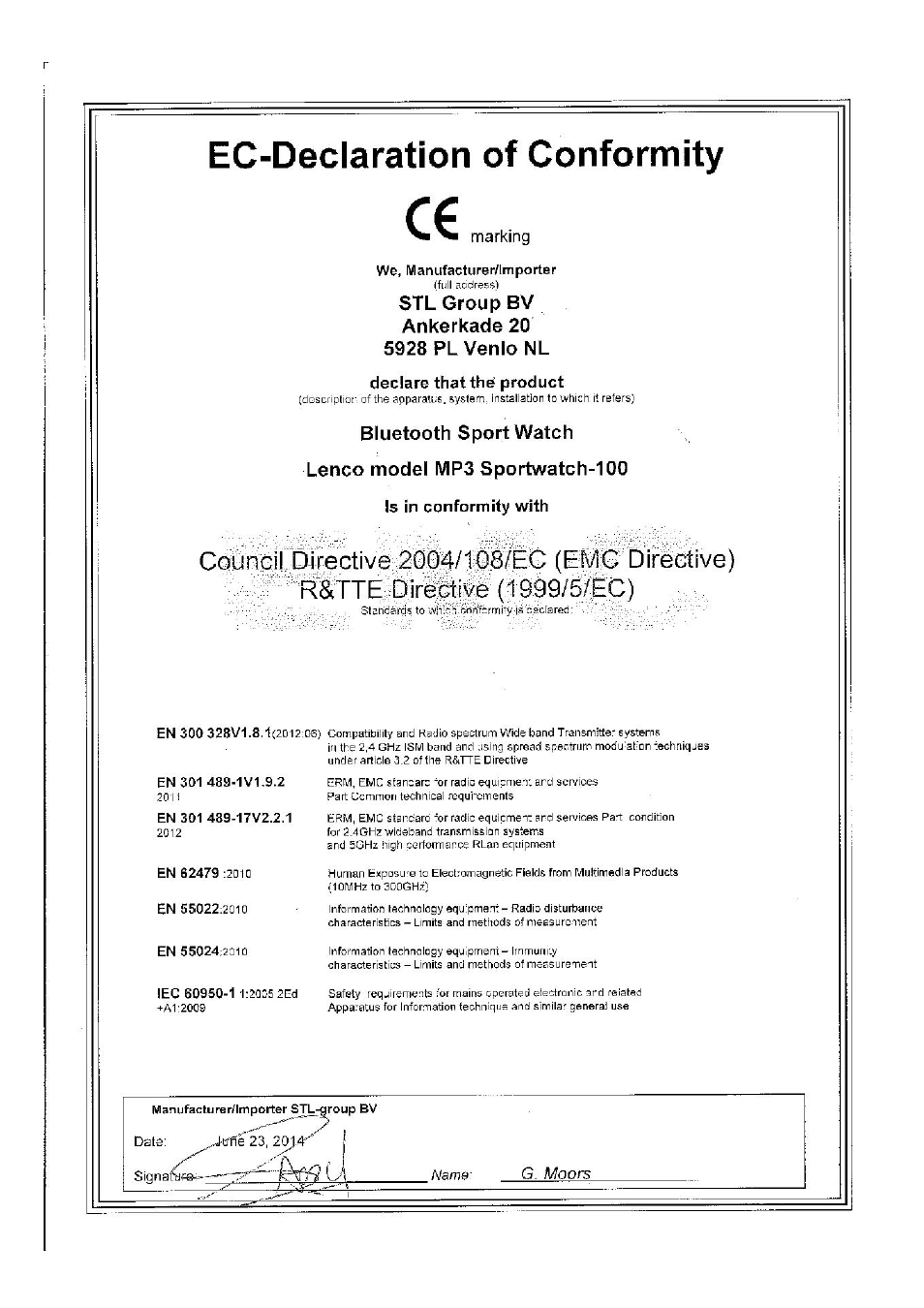 Lenco MP3 Sportwatch-100 User Manual | Page 26 / 26