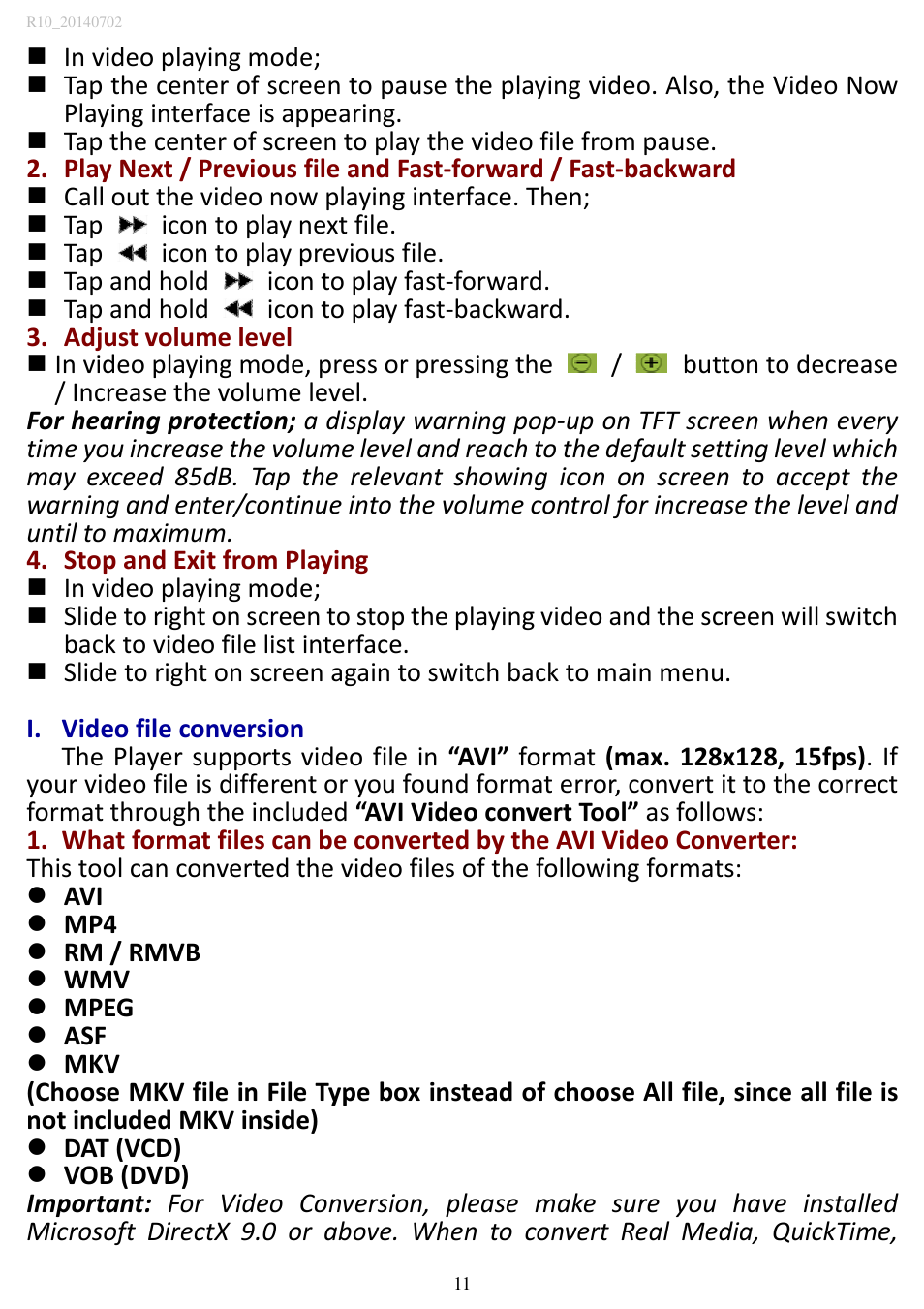 Lenco MP3SPORTW+BH-100 User Manual | Page 11 / 31