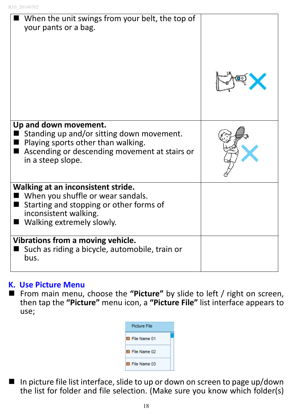 Lenco MP3SPORTW+BH-100 User Manual | Page 18 / 31