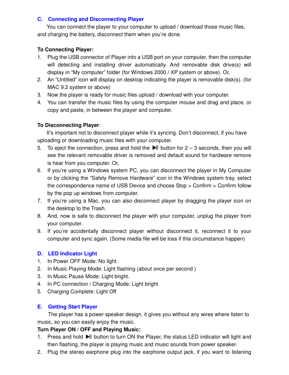 Lenco MPBlaster Pink Panther User Manual | Page 2 / 4