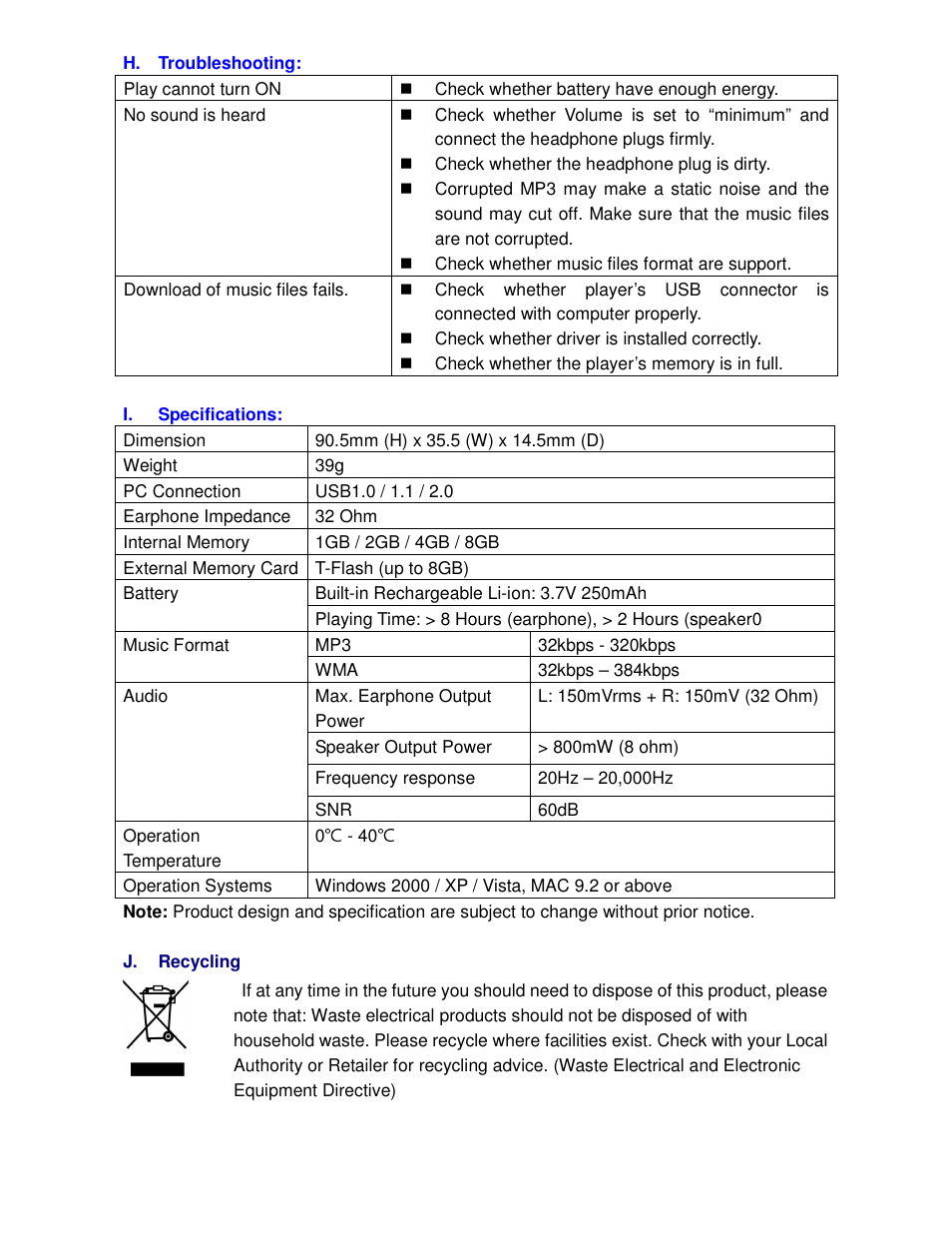 Lenco MPBlaster Pink Panther User Manual | Page 4 / 4