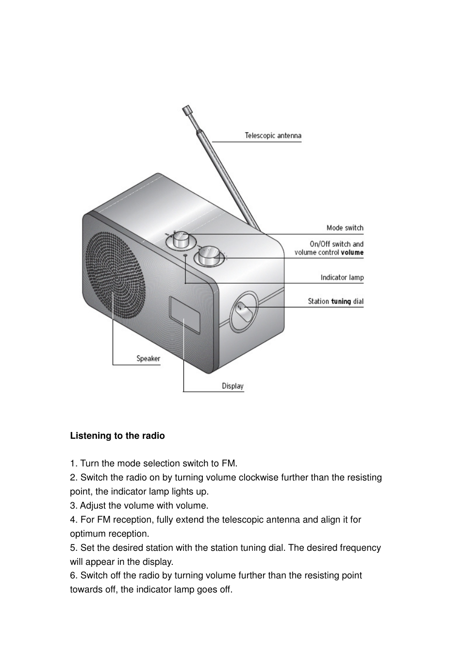 Lenco NR-006 User Manual | 2 pages