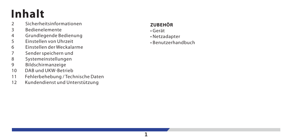 Inhalt | Lenco PDR-03 User Manual | Page 15 / 69