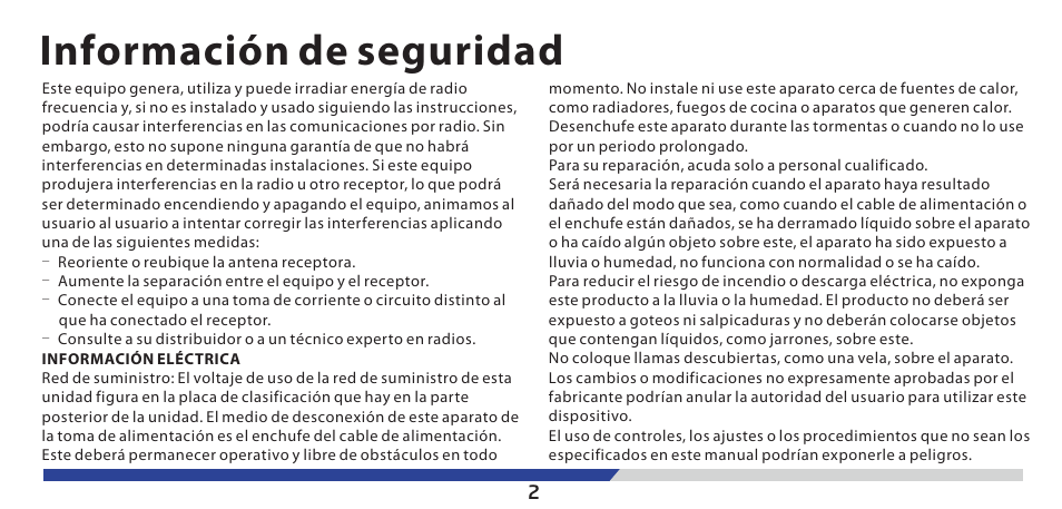 Información de seguridad | Lenco PDR-03 User Manual | Page 30 / 69