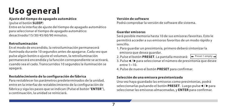 Uso general | Lenco PDR-03 User Manual | Page 35 / 69