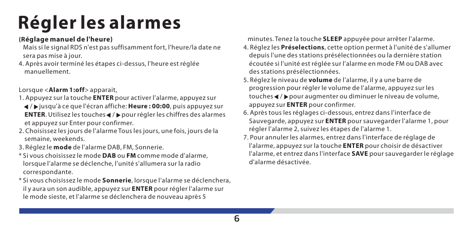 Régler les alarmes | Lenco PDR-03 User Manual | Page 61 / 69