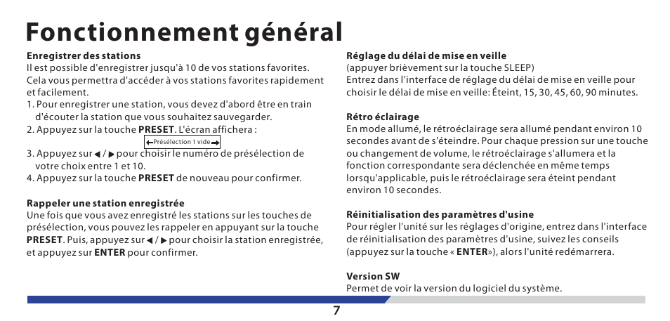 Fonctionnement général | Lenco PDR-03 User Manual | Page 62 / 69