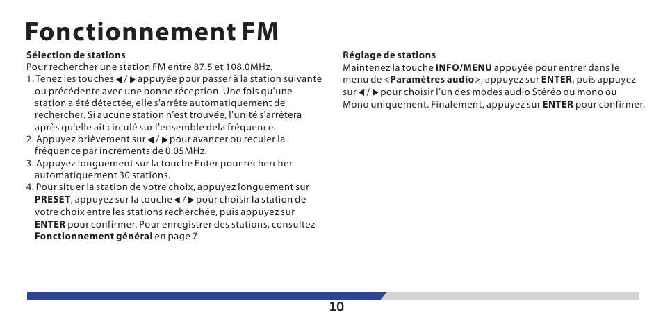 Fonctionnement fm | Lenco PDR-03 User Manual | Page 65 / 69