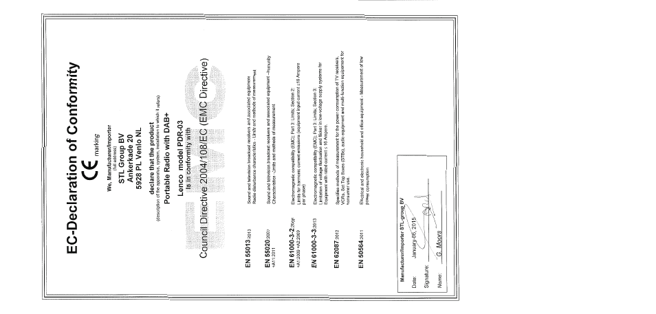 Lenco PDR-03 User Manual | Page 69 / 69