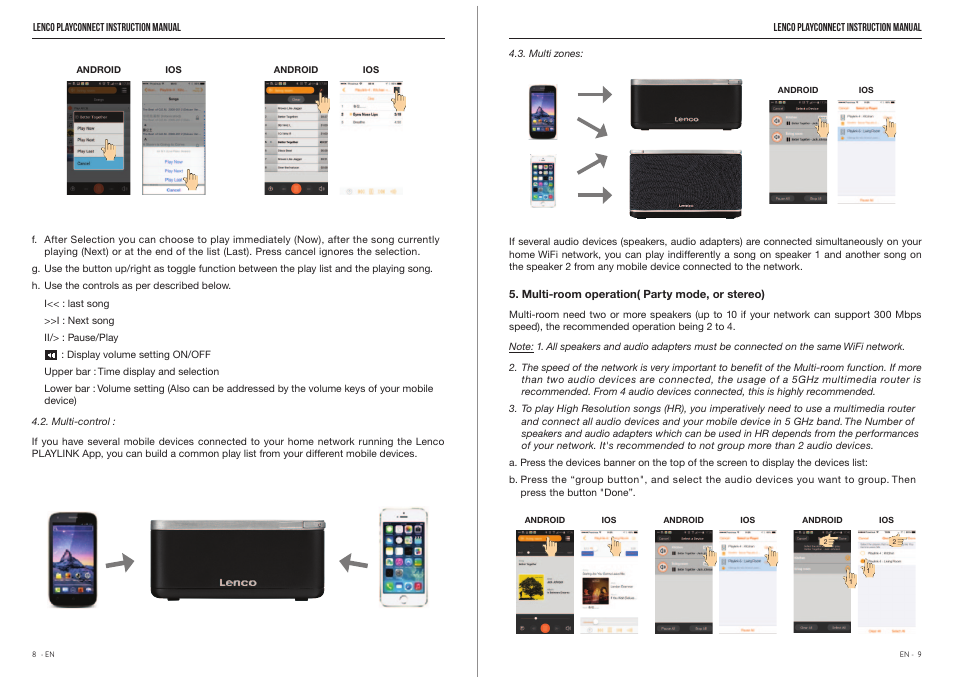 Lenco Playconnect User Manual | Page 6 / 10