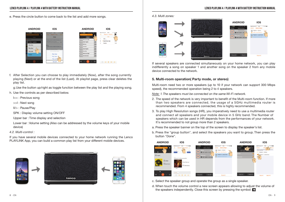Lenco Playlink-4 User Manual | Page 5 / 9