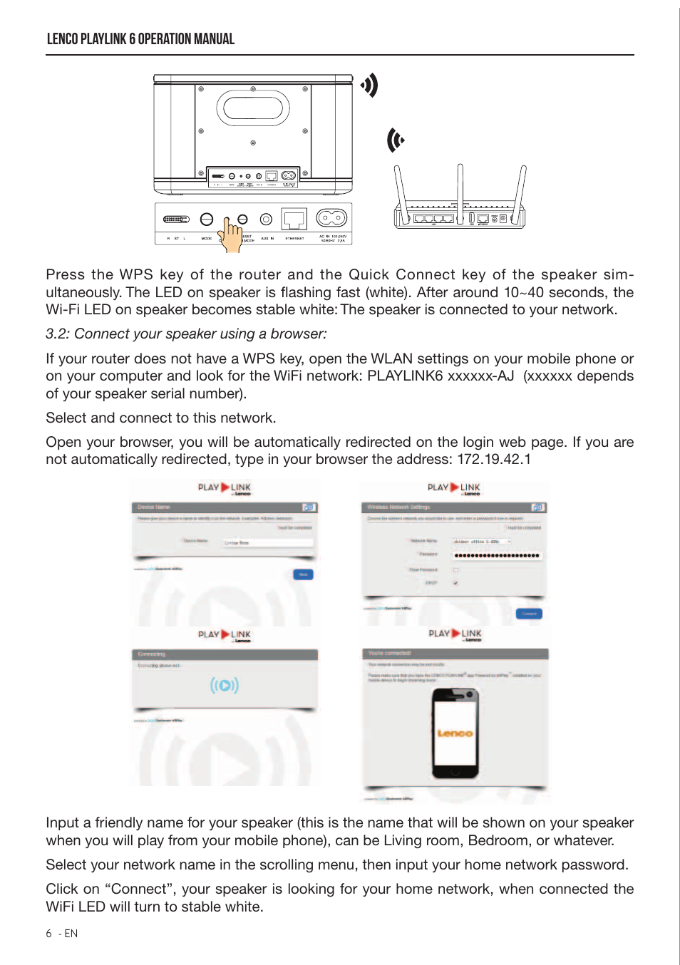 Lenco Playlink-6 User Manual | Page 7 / 17