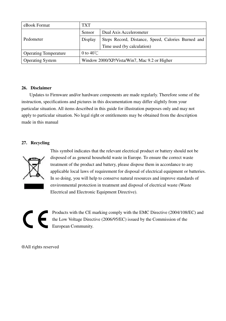 Lenco PODO-151 User Manual | Page 25 / 25