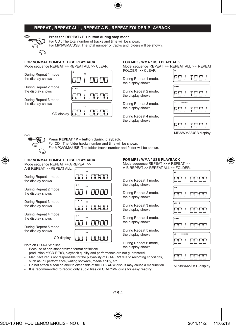 Lenco SCD-10 User Manual | Page 6 / 9