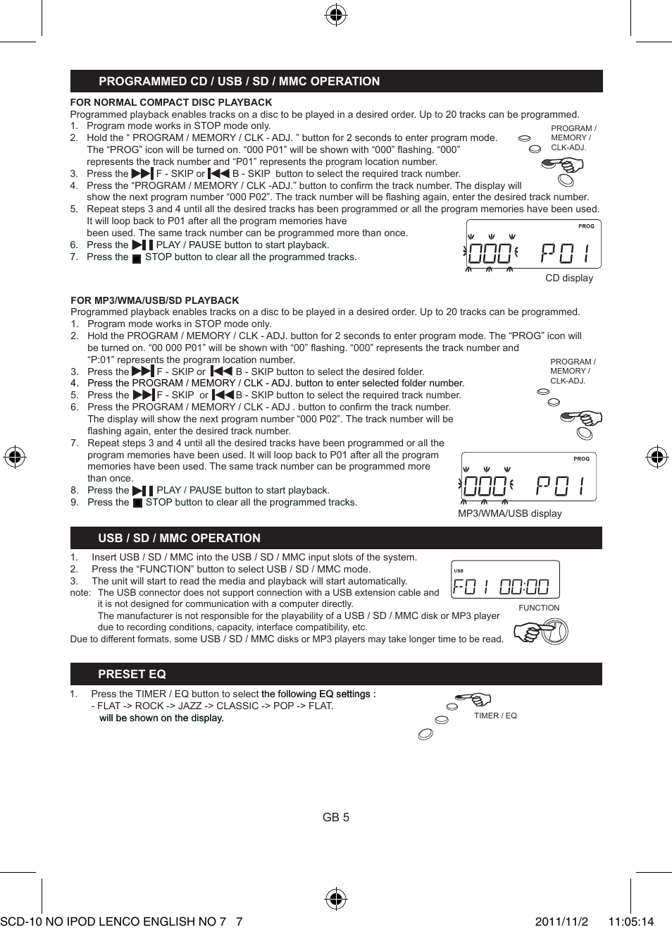 Lenco SCD-10 User Manual | Page 7 / 9