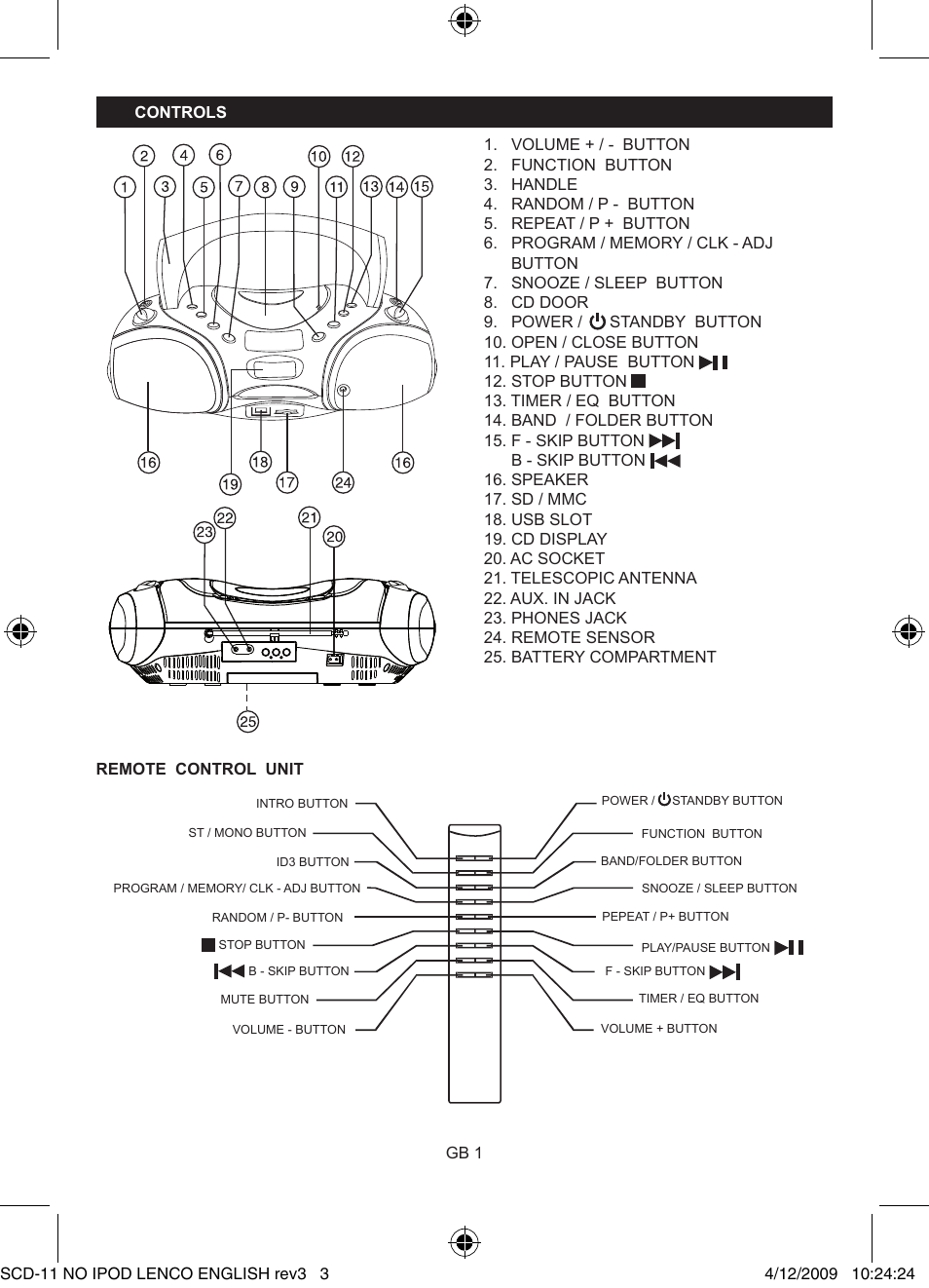 Lenco SCD-11 User Manual | Page 3 / 10