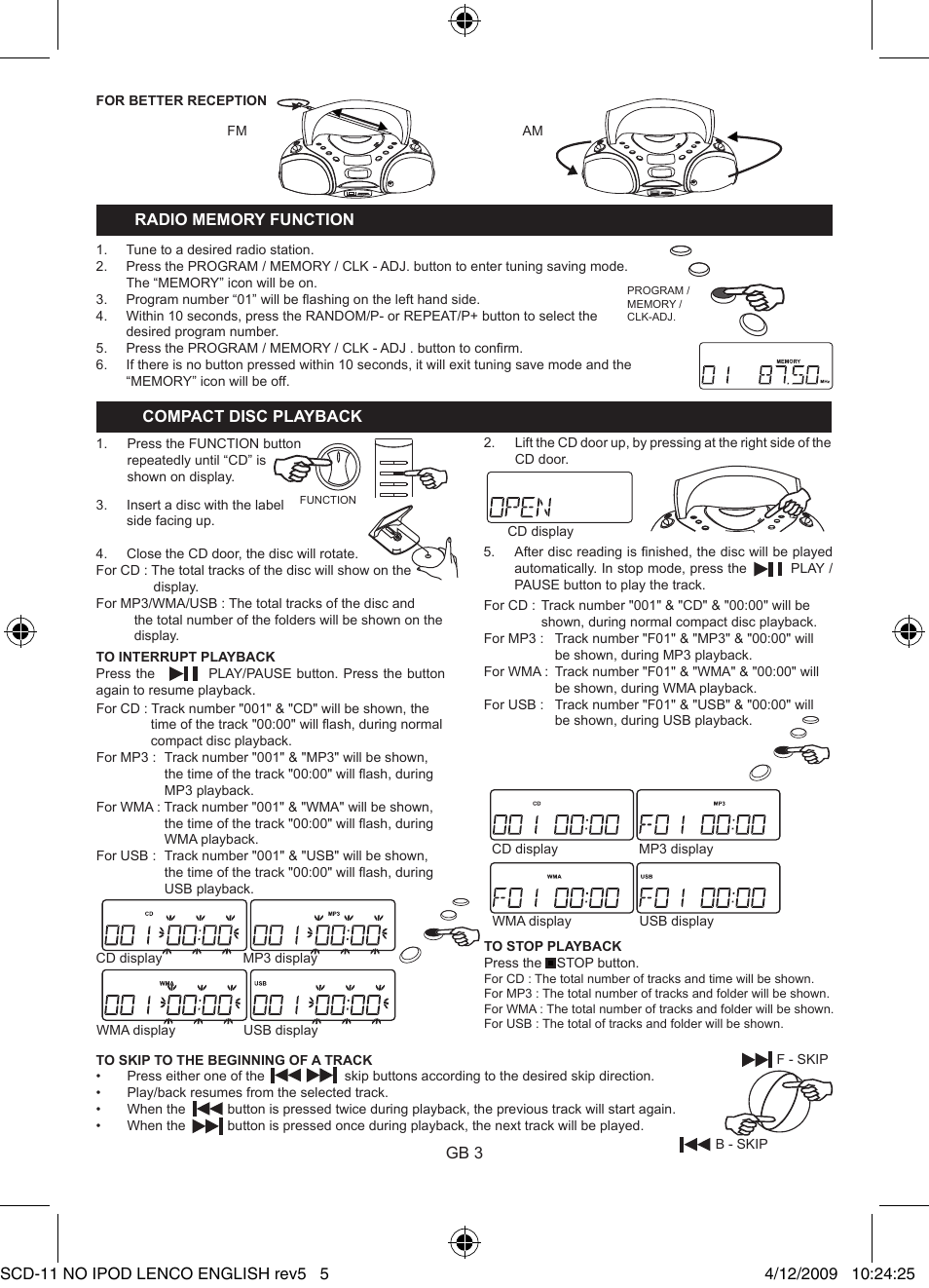 Lenco SCD-11 User Manual | Page 5 / 10