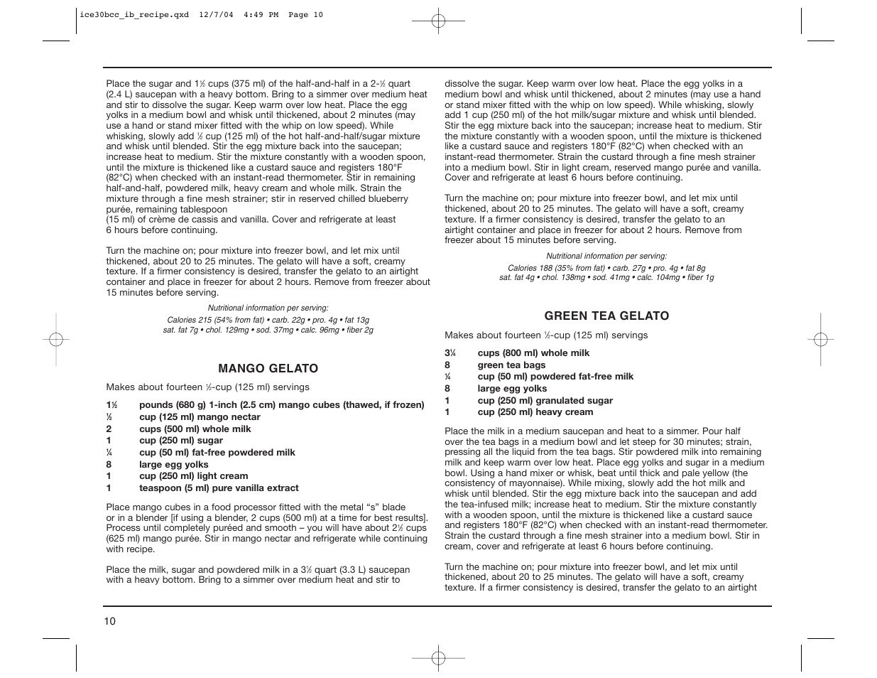 Cuisinart ICE-30BCC User Manual | Page 10 / 15