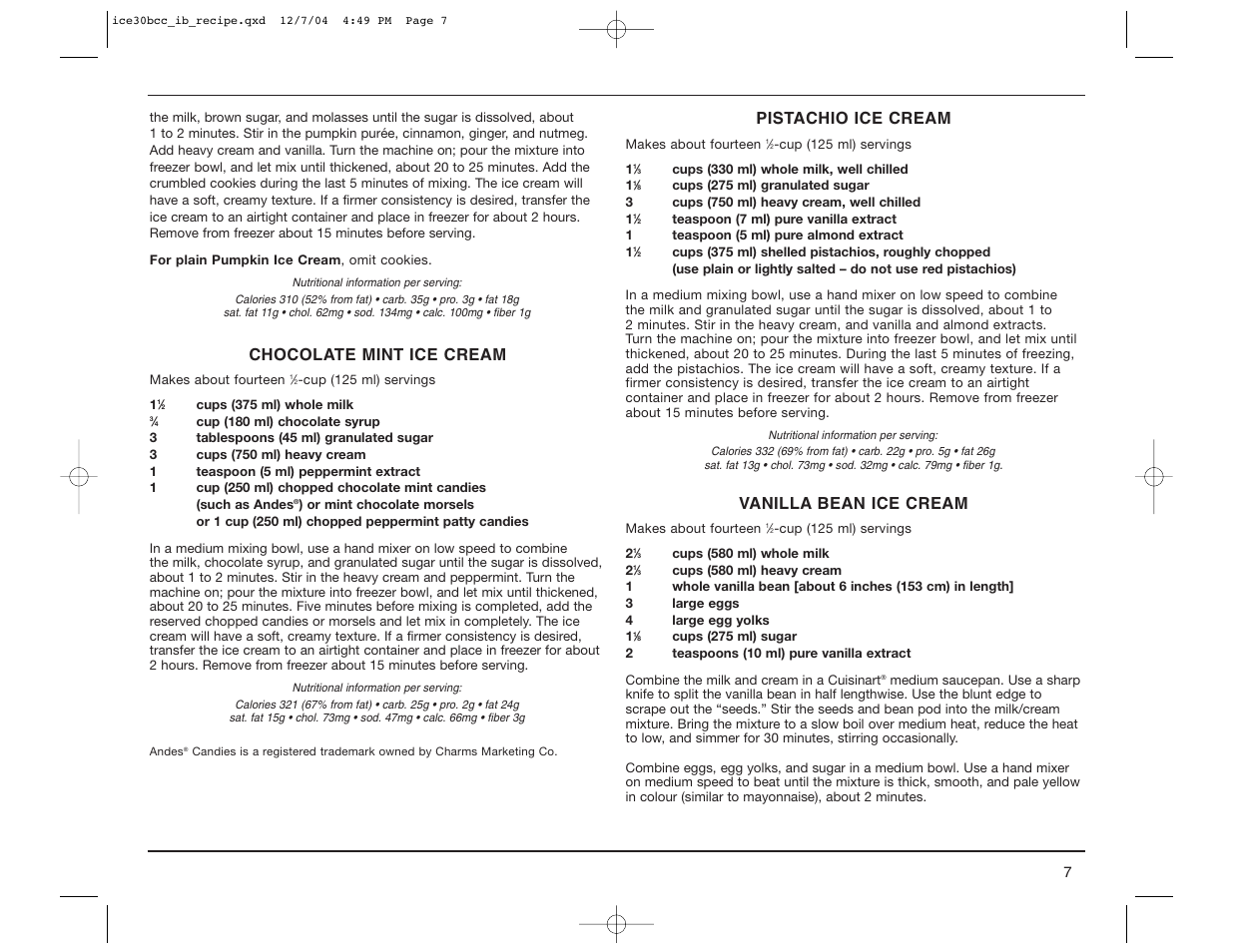 Cuisinart ICE-30BCC User Manual | Page 7 / 15